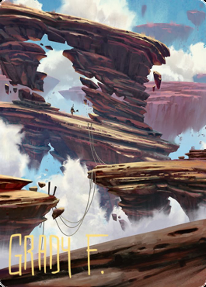 Boulderloft Pathway Art Card (Gold-Stamped Signature) [Art Series: Zendikar Rising]