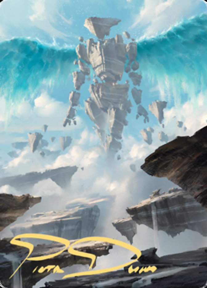 Celestial Colonnade Art Card (Gold-Stamped Signature) [Art Series: Zendikar Rising]