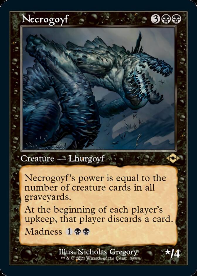 Necrogoyf (Retro Etched Foil) [Modern Horizons 2]