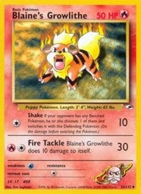 Blaine's Growlithe (35) [Gym Heroes]