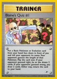Blaine's Quiz #1 [Gym Heroes]