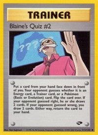 Blaine's Quiz #2 [Gym Challenge]