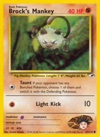 Brock's Mankey (67) [Gym Heroes]