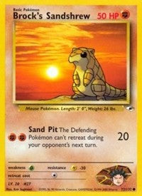 Brock's Sandshrew (72) [Gym Heroes]