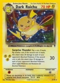 Dark Raichu [Legendary Collection]