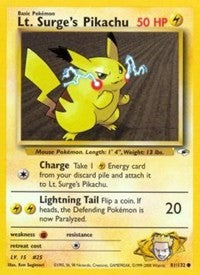 Lt. Surge's Pikachu [Gym Heroes]