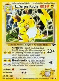 Lt. Surge's Raichu [Gym Challenge]