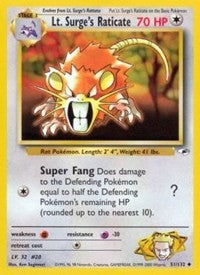 Lt. Surge's Raticate [Gym Heroes]
