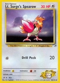 Lt. Surge's Spearow (52) [Gym Heroes]