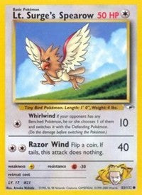 Lt. Surge's Spearow (83) [Gym Heroes]