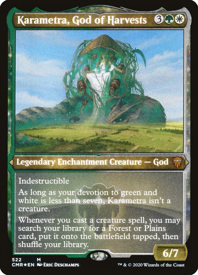 Karametra, God of Harvests (Foil Etched) [Commander Legends]