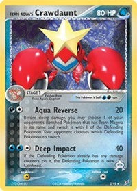 Team Aqua's Crawdaunt (2) [Team Magma vs Team Aqua]
