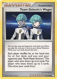 Team Galactic's Wager [Mysterious Treasures]