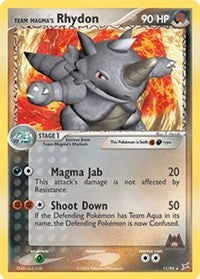 Team Magma's Rhydon (11) [Team Magma vs Team Aqua]