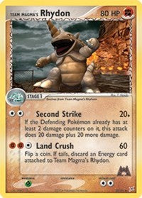 Team Magma's Rhydon (22) [Team Magma vs Team Aqua]