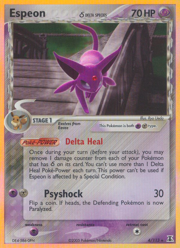 Espeon (4/113) (Delta Species) [EX: Delta Species]