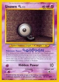 Unown [Q] [Neo Destiny]