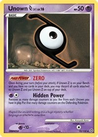 Unown [Z] [Secret Wonders]