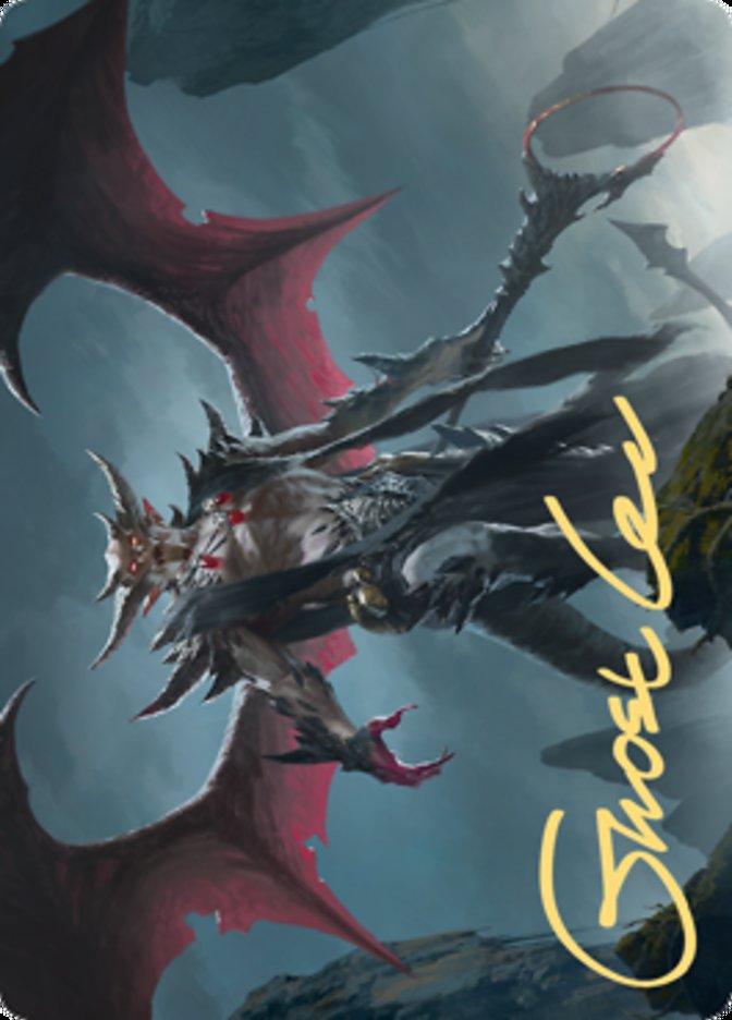 Taborax, Hope's Demise Art Card (Gold-Stamped Signature) [Art Series: Zendikar Rising]