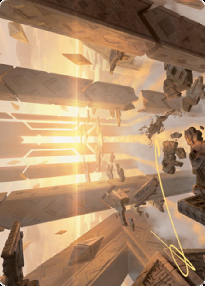 Skyclave Basilica Art Card (Gold-Stamped Signature) [Art Series: Zendikar Rising]