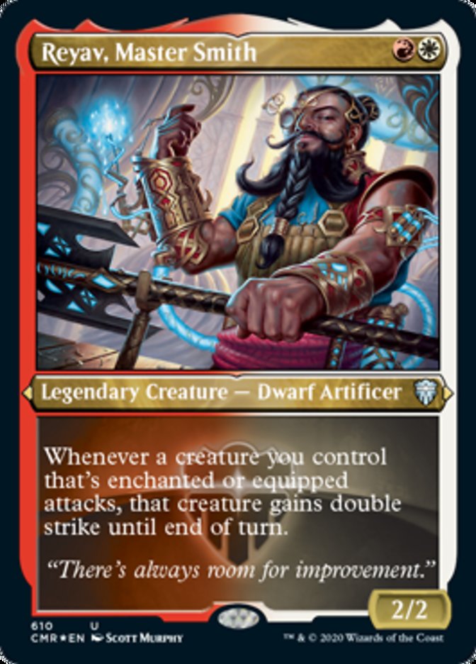 Reyav, Master Smith (Foil Etched) [Commander Legends]
