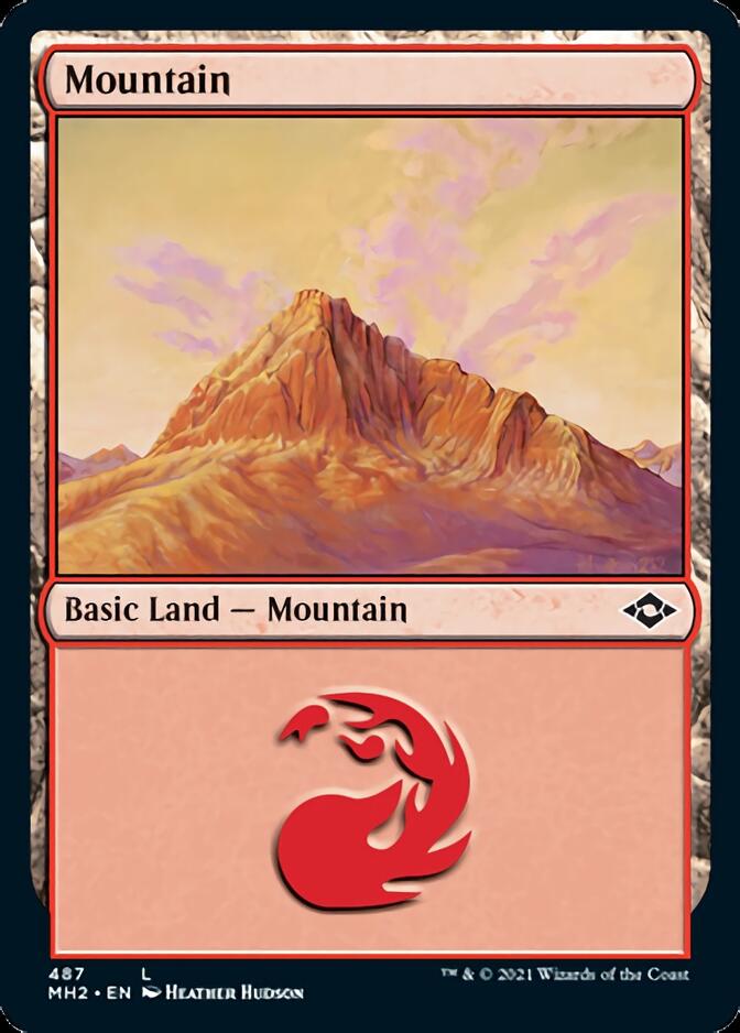 Mountain (487) (Etched Foil) [Modern Horizons 2]