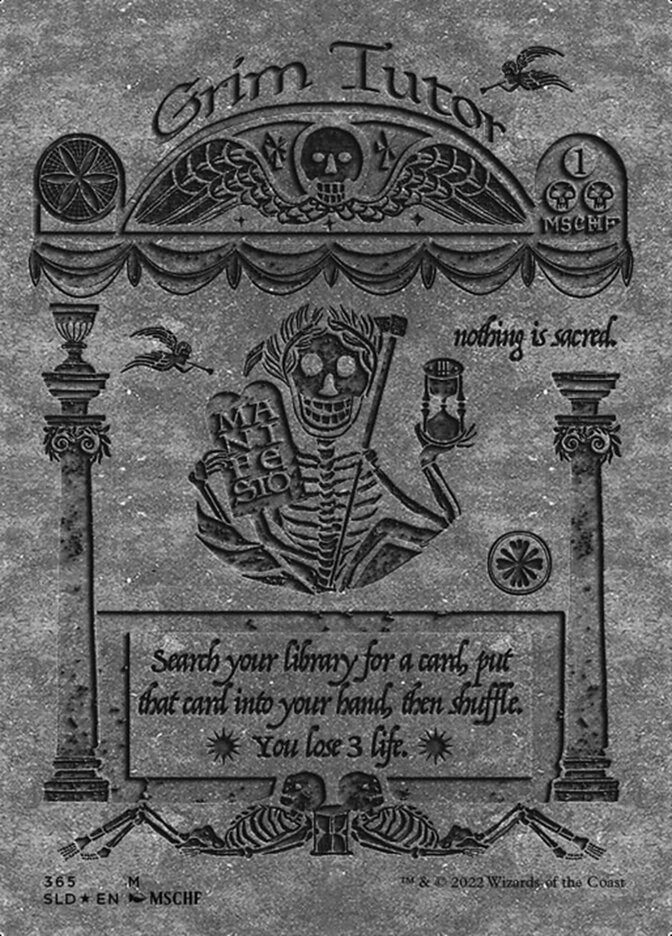 Grim Tutor (Borderless) [Secret Lair Drop Series]