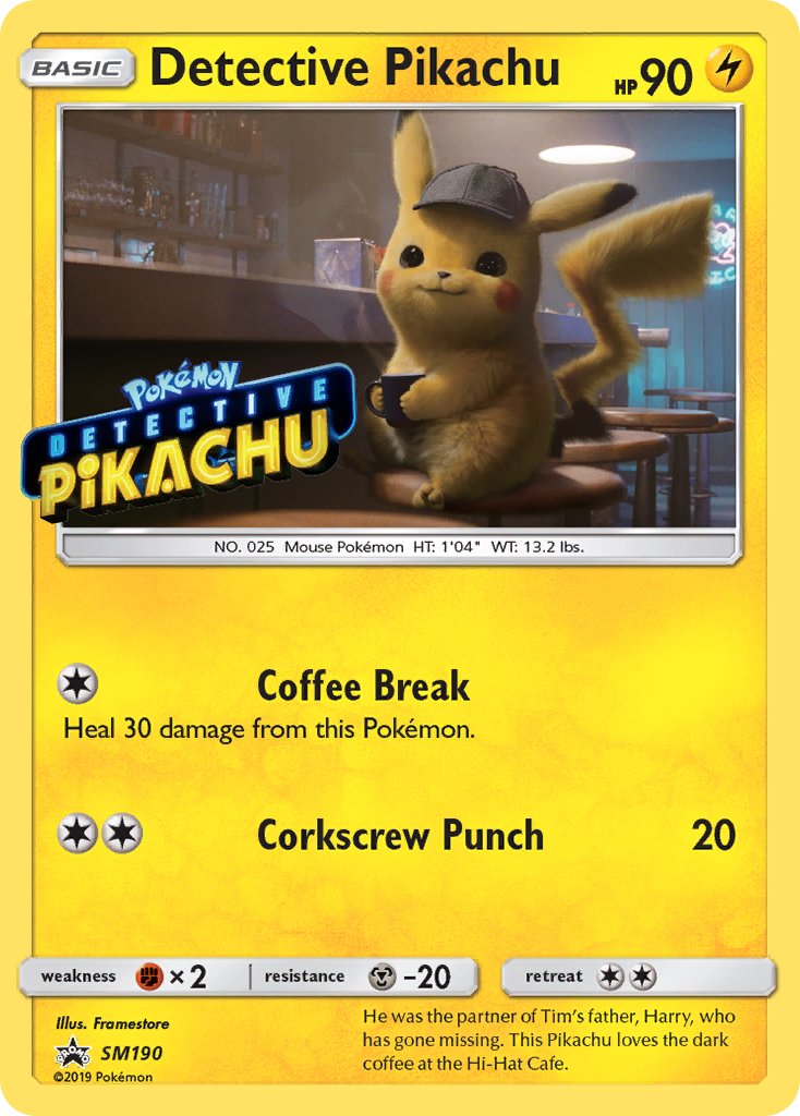 Detective Pikachu (Stamped) [SM Black Star Promos]