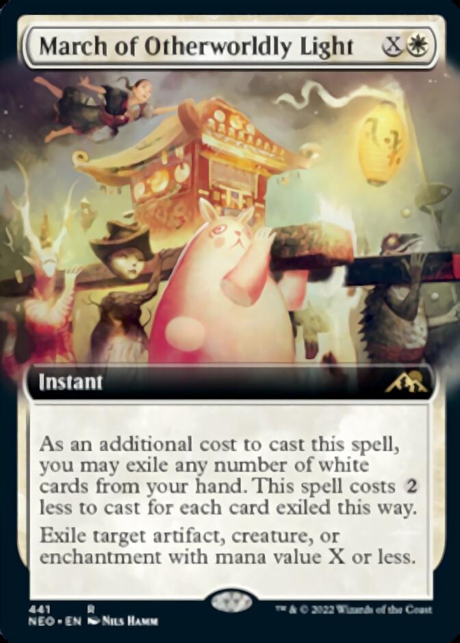 March of Otherworldly Light (Extended) [Kamigawa: Neon Dynasty]