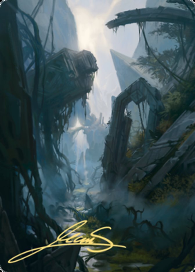 Swamp 2 Art Card (Gold-Stamped Signature) [Art Series: Zendikar Rising]