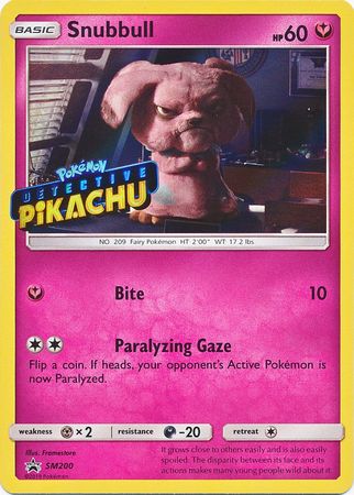 Snubbull Detective (Pikachu Stamped) [SM Black Star Promos]