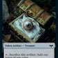 Zombie (008) // Treasure Double-sided Token [Innistrad: Crimson Vow Tokens]