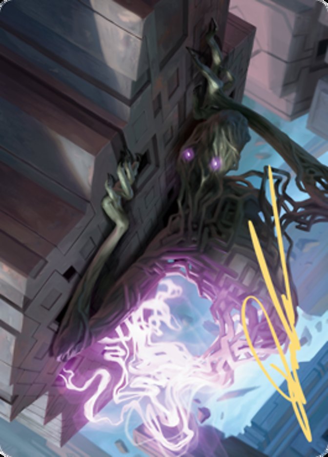 Skyclave Shade Art Card (Gold-Stamped Signature) [Art Series: Zendikar Rising]