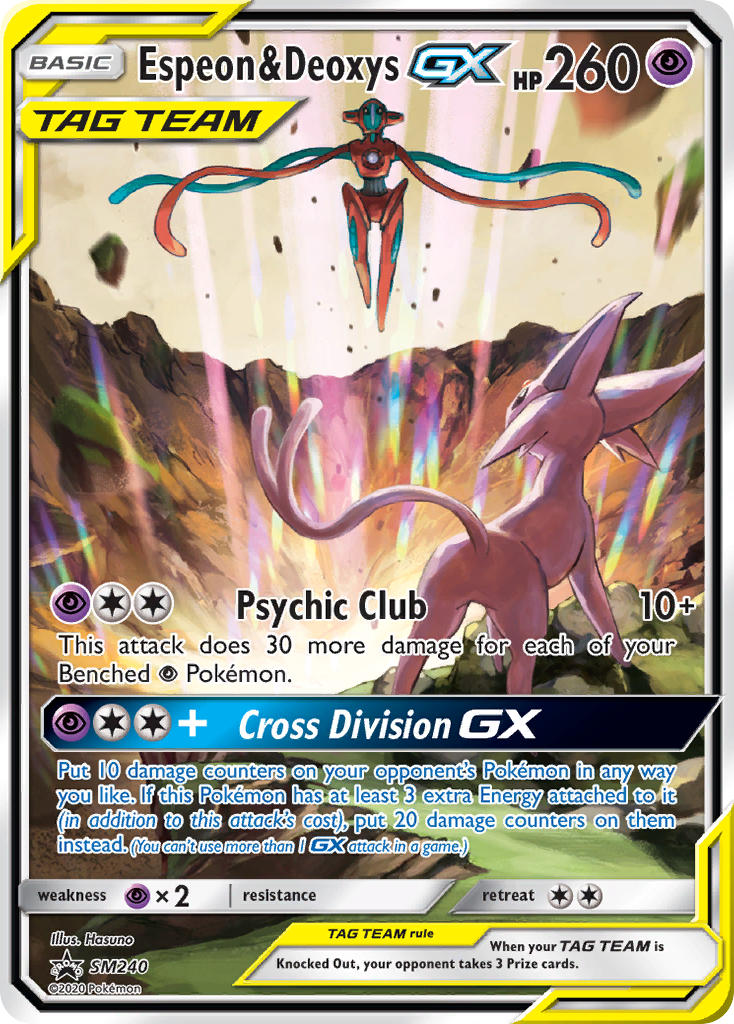 Espeon & Deoxys-GX [SM Black Star Promos]