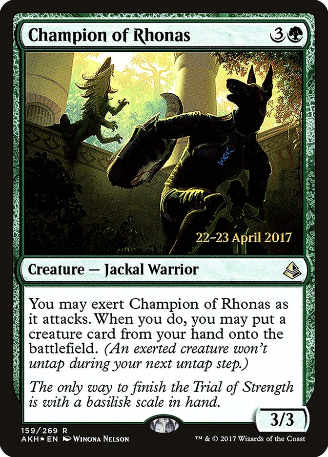 Champion of Rhonas [Amonkhet Promos]
