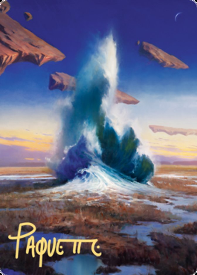 Flooded Strand Art Card (Gold-Stamped Signature) [Art Series: Zendikar Rising]