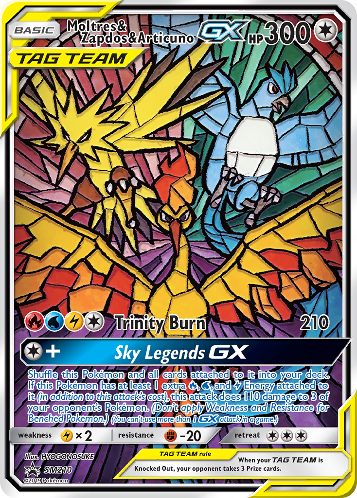 Moltres & Zapdos & Articuno-GX [SM Black Star Promos]