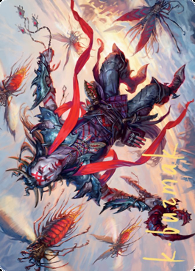 Scion of the Swarm Art Card (Gold-Stamped Signature) [Art Series: Zendikar Rising]