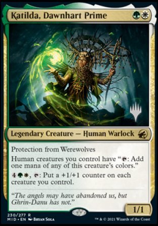 Katilda, Dawnhart Prime (Promo Pack) [Innistrad: Midnight Hunt Promo Pack]