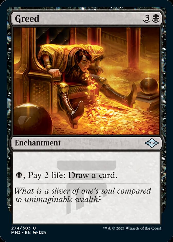 Greed (Etched Foil) [Modern Horizons 2]