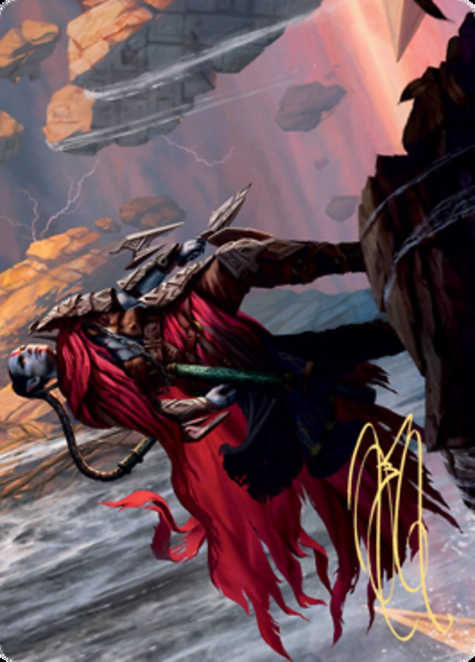 Anowon, the Ruin Thief Art Card (Gold-Stamped Signature) [Art Series: Zendikar Rising]