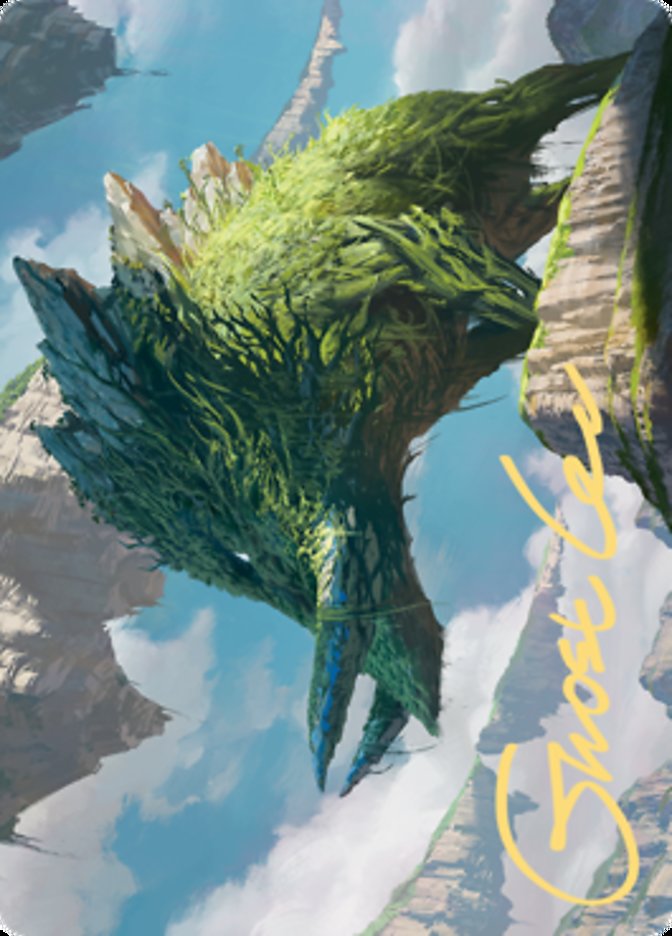 Yasharn, Implacable Earth Art Card (Gold-Stamped Signature) [Art Series: Zendikar Rising]