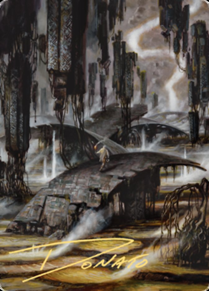 Grimclimb Pathway Art Card (Gold-Stamped Signature) [Art Series: Zendikar Rising]