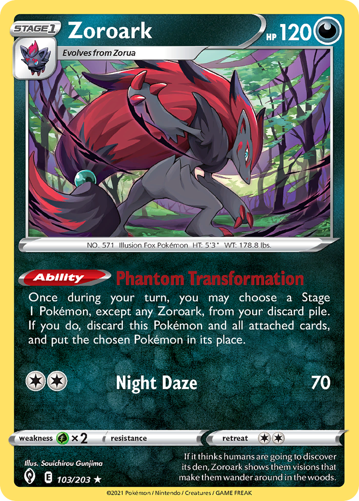Zoroark (103/203) [Sword & Shield: Evolving Skies]