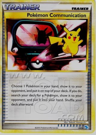 Pokemon Communication (22/30) [HeartGold & SoulSilver: Trainer Kit - Gyarados & Raichu]