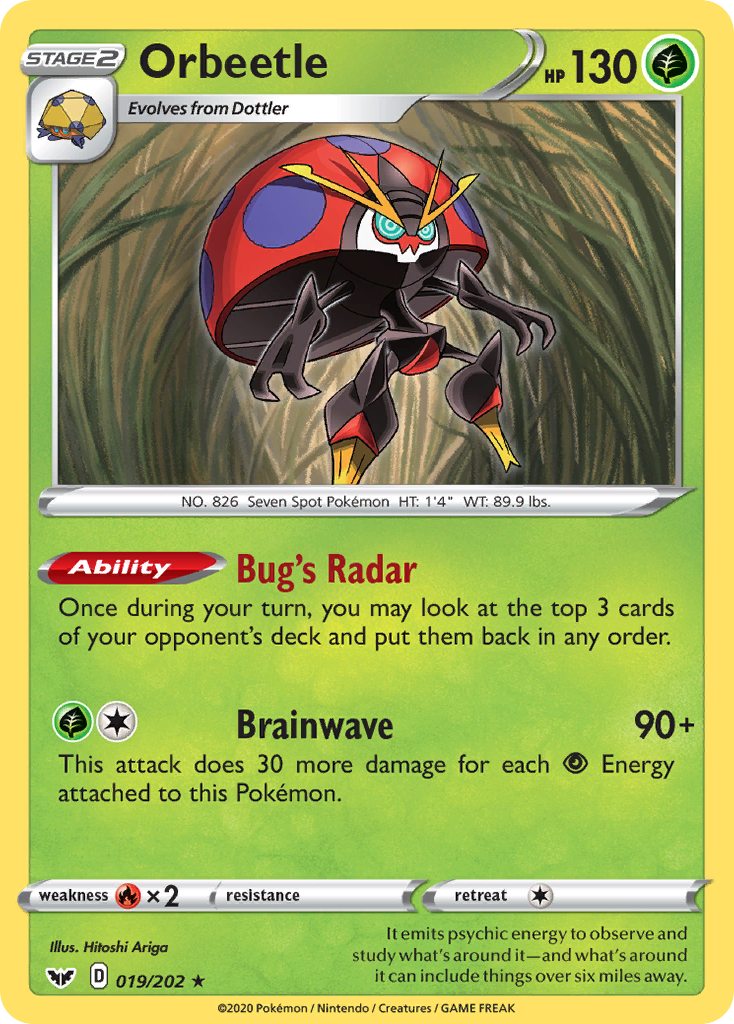 Orbeetle (19/202) [Sword & Shield: Base Set]