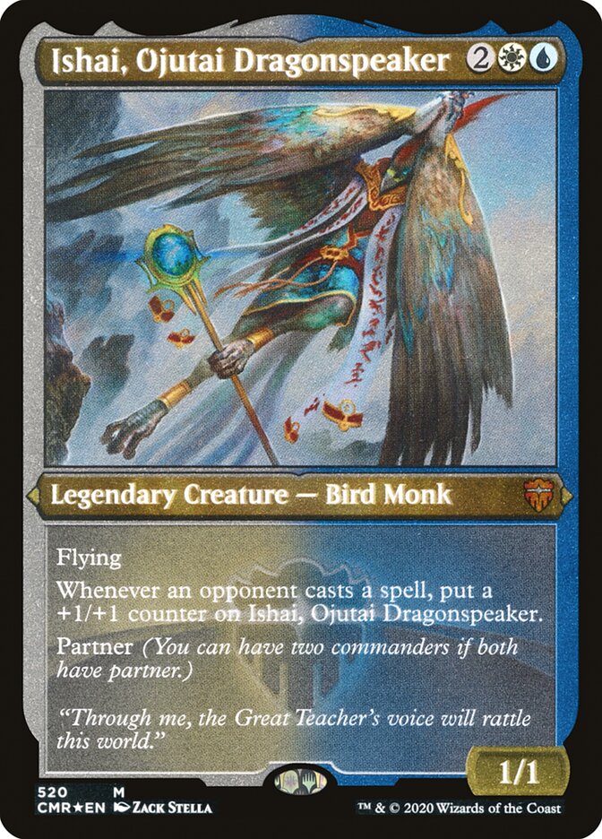 Ishai, Ojutai Dragonspeaker (Foil Etched) [Commander Legends]