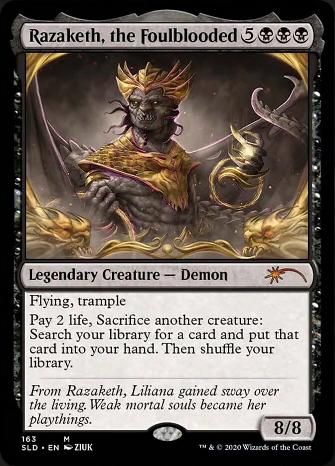 Razaketh, the Foulblooded (Etched Foil) [Secret Lair Drop Series]