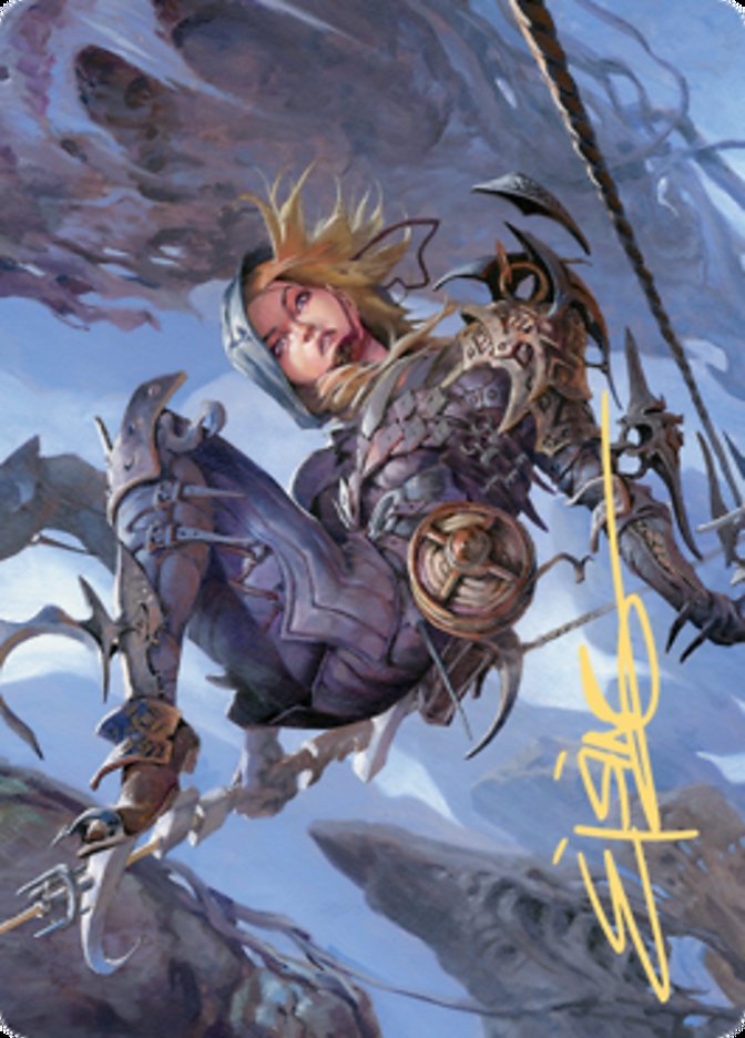 Blackbloom Rogue Art Card (Gold-Stamped Signature) [Art Series: Zendikar Rising]