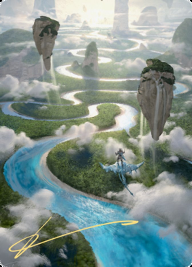 Clearwater Pathway Art Card (Gold-Stamped Signature) [Art Series: Zendikar Rising]